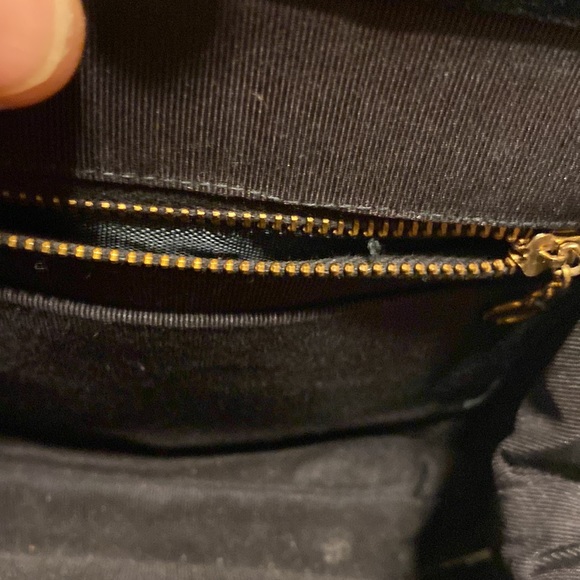 VINTAGE LADIES BLACK PATENT LEATHER MINI HANDBAG - Picture 4 of 14